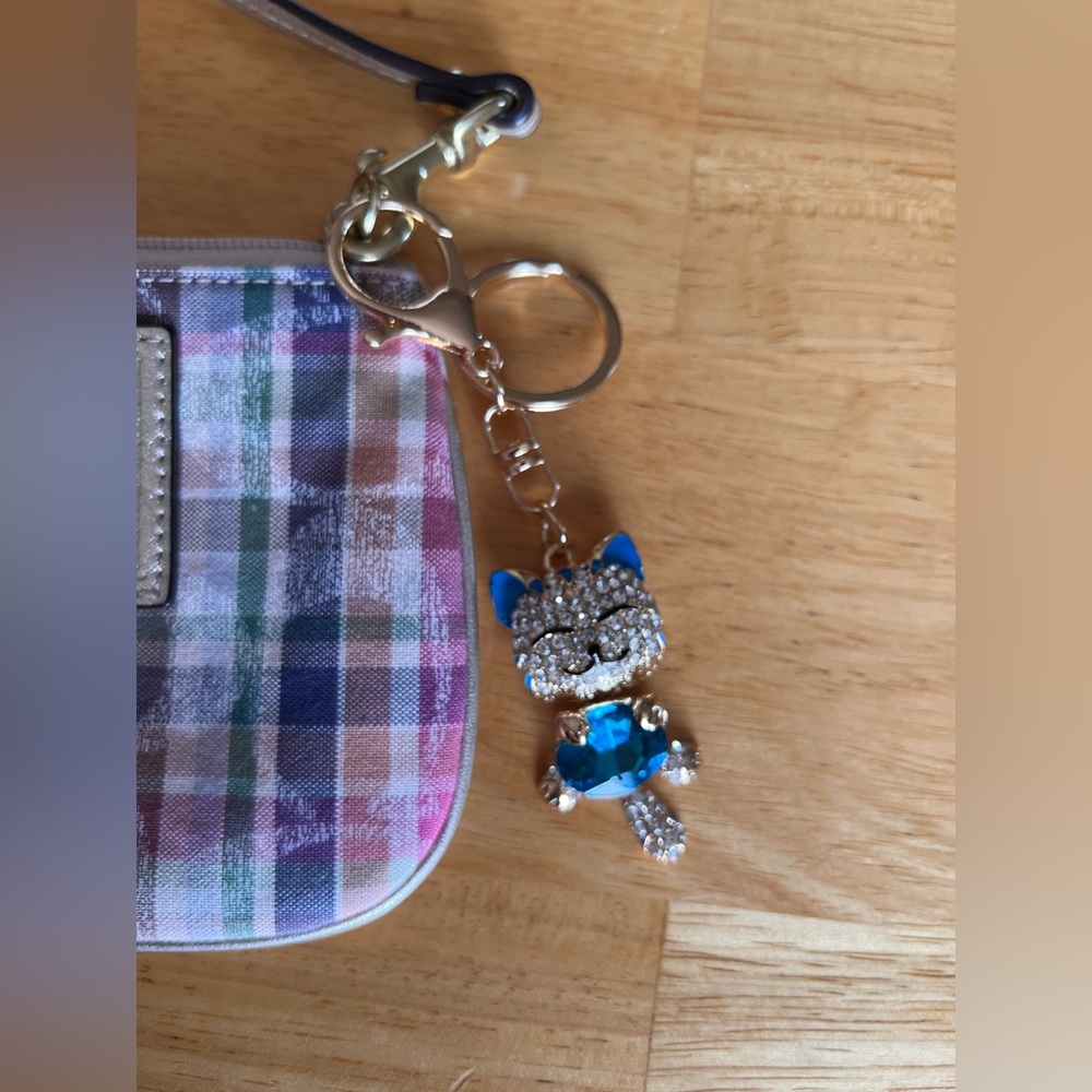 Coach Multicolor Plaid Wristlet - Picture 9 of 12